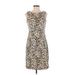 Chico's Casual Dress: Tan Leopard Print Dresses - Women's Size Small
