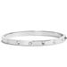 Kate Spade Jewelry | Kate Spade Silver Crystal Hinge Bangle | Color: Silver | Size: Os