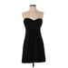 Bebe Cocktail Dress - Party: Black Solid Dresses - Women's Size Small