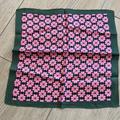 Kate Spade Accessories | Kate Spade New York 100% Silk Scarf Square Handkerchief New Pink Spade/Green | Color: Green/Pink | Size: Os