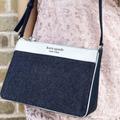 Kate Spade Bags | Kate Spade Bags Kate Spade Denim Zip Crossbody | Color: Blue/White | Size: Os