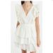 Anthropologie Dresses | Love The Label Ruffle Tiered Eyelets Crochet Dress | Color: White | Size: M