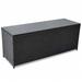 walmeck Patio Storage Box Black 59 x19.7 x23.6 Poly Rattan