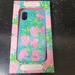 Lilly Pulitzer Cell Phones & Accessories | Lilly Pulitzer Pineapple Shake Hlitter Iphone X Or Xs Case | Color: Blue/Pink | Size: Os