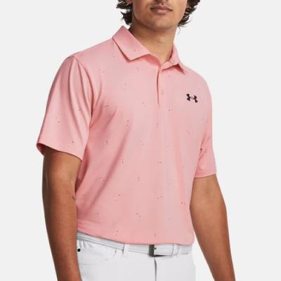 Under Armour Shirts | Under Armour Men's Ua Playoff 3.0 Printed Size Small Polo New With Tags | Color: Pink/White | Size: S
