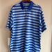 Adidas Shirts | Adidas Climacool Blue Striped Golf Polo Xxl | Color: Blue/White | Size: Xxl