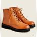 J. Crew Shoes | J. Crew Gwen Lug-Sole Lace-Up Boots In Polished Leather | Color: Brown/Tan | Size: 9.5