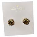 Kate Spade Jewelry | Kate Spadenwt Gold Sparkly On Gold Plated Post Earrings | Color: Gold | Size: Os