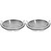 Snack Containers 2 Sets Mesh Drain Pan Vegetable Barbecue Plate Stainless Steel Oven Fruit Tray
