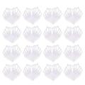 50 Pcs Chocolate Truffle Cup Tray Party Holder Compartment Candy White Paper Baby