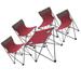 Outdoor Folding Table Portable Camping Supplies 13mm Diameter Steel Pipe Picnic Furnitire Set Foldable Tables Red