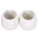 2 Pcs Vase Hanging Whiteware Pots Flower Pot Outdoor Ceramic Plant Pot Hanging Ceramic Flowerpot Hanging Flowerpot