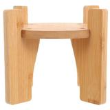 Drink Dispenser Stand Wooden Drink Dispenser Stand Base Square Pedestal Drink Stand