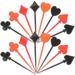 Fruit Fork 200 Pcs Poker Heart Cupcake Picks Decor Playing Cards Party Supplies Plastic