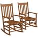 Outsunny Rocking Chair Set Outdoor Rocker Set Teak