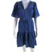 Kate Spade New York Dresses | Kate Spade New York Womens Chambray Short Sleeves A Line Dress Blue Size 12 | Color: Blue | Size: 12