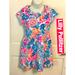 Lilly Pulitzer Dresses | Lilly Pulitzergirls Celina Capped Sleeve Dress Sz Xl 12-14 Like New | Color: Blue/Pink | Size: 14g