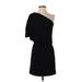 White House Black Market Casual Dress - Mini: Black Solid Dresses - Women's Size 00