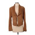 Sara Berman Leather Jacket: Brown Jackets & Outerwear - Women's Size Small