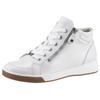 Schnürboots ARA "ROM", Damen, Gr. 5,5 (38,5), weiß, Glattleder, sportlich, Schuhe, Keilabsatz, High Top-Sneaker, Freizeitschuh in Schuhweite G = weit