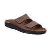 Pantolette ROHDE "Soltau-H", Herren, Gr. 46, braun (dunkelbraun), Nubukleder, casual, Schuhe, Sommerschuh, Schlappen, Hausschuh mit Klettverschlüssen
