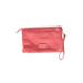 Moscardini Leather Wristlet: Pink Solid Bags