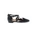 Paul Green Flats: Black Print Shoes - Women's Size 3 - Almond Toe