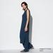 Women's Pleated Sleeveless Dress | Blue | XL | UNIQLO US