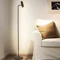 Enna-Lampadaire LED à Intensité Réglable Or Noir Blanc Minimaliste Foyer Chambre à Coucher
