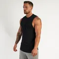 Chemise d'entraînement vierge en coton pour hommes vêtements de fitness chemise unie chemise de