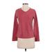 Lands' End Long Sleeve T-Shirt: Red Tops - Women's Size Small