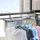 Étendoir à linge pliant en acier inoxydable aérateur de balcon étagère à chaussures suspension