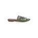 Reiss Sandals: Green Shoes - Women's Size 36 - Open Toe