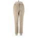 Lands' End Casual Pants - High Rise Straight Leg Boyfriend: Tan Bottoms - Women's Size 10