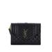 Saint Laurent Leather Clutch: Black Bags