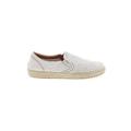 Hotter Sneakers: Slip-on Platform Casual White Print Shoes - Women's Size 8 - Round Toe