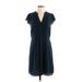 H&M Cocktail Dress - Popover: Blue Solid Dresses - Women's Size X-Small