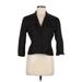 Rachel Roy Blazer Jacket: Short Black Stripes Jackets & Outerwear - Women's Size Medium