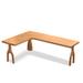Lilac Garden Tools L-Shaped Writing Desk Wood in Brown/Green | 29.53 H x 62.99 W x 55.12 D in | Wayfair Desks20240129TM4986634594261LGT-R160-140