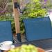 Red Barrel Studio® Valantis Rectangular 6 - Person 60" L Outdoor Dining Set Metal in Blue | 60 W x 38 D in | Wayfair