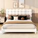 Red Barrel Studio® Rufaro Platform Storage Bed Wood & /Upholstered/Velvet in White | 36.6 H x 62.8 W x 80.8 D in | Wayfair