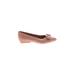 Salvatore Ferragamo Flats: Tan Print Shoes - Women's Size 10 - Almond Toe