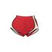 Nike Athletic Shorts: Red Color Block Activewear - Women's Size Medium