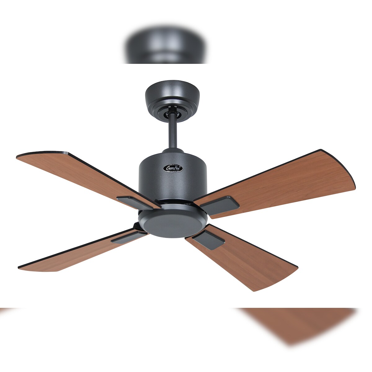 Deckenventilator CasaFan 952011 ECO NEO III 92cm Schwarz und Teakholz Image