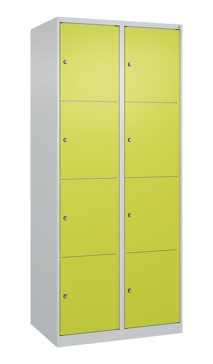 C+P Schließfachschrank Classic PLUS, 2 Abteile, 1850x800x500mm, 7035/0024 Image
