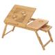Table de lit pliable en bambou inclinable - L55 cm