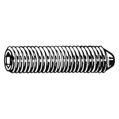 ZORO SELECT U07800.025.0031 Socket Set Screw,Cone,1/4-20x5/16,PK100