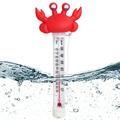 Caelan Multipurpose Floating Pool Thermometer - Water Temperature from -10 to 50Â°C - Shatter Proof Pool Thermometer Quick Temperature Reader Floater with Solid Tether for Outdoor Pool - Crab