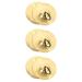 3 Pair Mini Dresses for Women Toys Finger Cymbals Tassel Sequin Small Copper Percussion