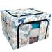 ECZJNT flying butterflies blue yellow brown colors white Storage Bag Clear Window Storage Bins Boxes Large Capacity Foldable Stackable Organizer With Steel Metal Frame For Clothes Closets Bedrooms